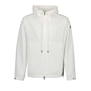 Chaqueta Cortavientos Reflectante de Poliéster Personalizada para Hombre, Cortavientos Vintage Retro Impermeable para Playa, Cortavientos Blanco - Product Image 1