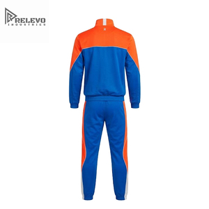 กางเกงวอร์มแบบสปอร์ตสำหรับผู้ใหญ่ OEM แบบกำหนดเอง ดีไซน์สีตัดต่อ มีเชือกผูก กระเป๋าข้าง ความยาวเต็มตัว พร้อมฮู้ด - Product Image 1