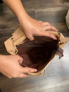 Bolso cruzado de cuero de vaca y estampado de animales, bolso occidental para mujer con flecos, cuero de ante genuino, pelo Real en monedero de piel de vaca - Product Image 6