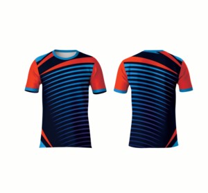 Custom Sublimation Jersey Short Sleeve O-Neck <b>100</b>% <b>Polyester</b> Personalized Team <b>Shirt</b> - Product Image 3