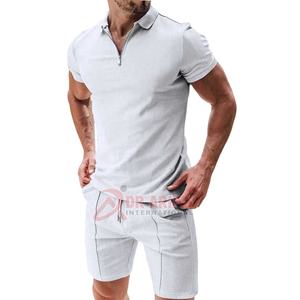 <b>Waffle</b> Polo <b>Shirts</b> and Shorts Set Men Summer Outfits Sets Plain Tracksuits Custom Track Suit for Men T-<b>Shirt</b> Sets - Product Image 3