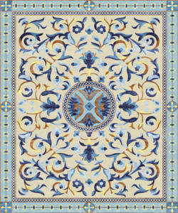 Alfombra Floral Marroquí de Lana Chenille Hecha a Mano, Ecológica, Decoración para el Hogar, Comedor, Bodas, Entrada, Tapete de Entrada con Respaldo de Látex - Product Image 2