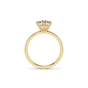แหวนแต่งงานทองคำแท้ 14K ประดับเพชรทรงกลม 2.00 กะรัต ผลิตในห้องปฏิบัติการ พร้อมวงแหวนรอบเพชรซ่อน สำหรับขอแต่งงาน ของขวัญสำหรับคู่รัก - Product Image 5