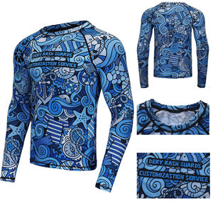 Camiseta de Protección Solar Personalizada para Hombre, Talla Grande, UPF 50+, Manga Larga, Traje de Baño para Surf, MMA, BJJ, Jiu Jitsu - Product Image 5