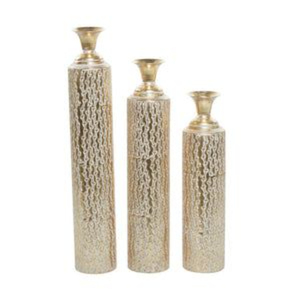 Luxury Gold <b>Ceramic</b> Pores Vase For Modern Home Decor High-End Hammered Textured Porcelain <b>Flower</b> <b>Pot</b> & Abstract Tabletop Accent - Product Image 5