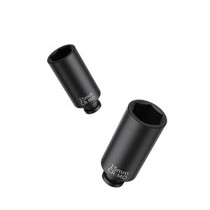 Set di chiavi a bussola a impatto da 1/4 di pollice, 14 pezzi, metriche profonde 4-15mm, a 6 punte, in acciaio legato Cr-Mo, per riparazione auto, con lettere facili da leggere - Product Image 3