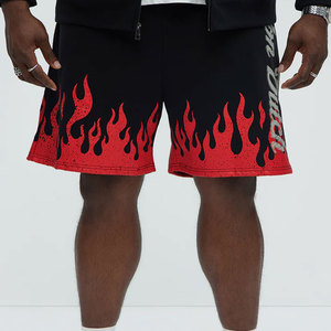 Shorts en jean décontractés pour homme, coupe droite ample, longueur genou, en denim tricoté de haute qualité, effet vintage délavé, respirant, pour l'été - Product Image 5