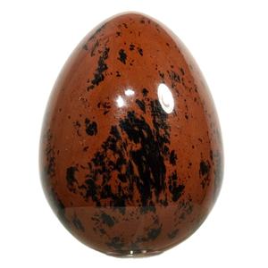 Huevos de obsidiana de caoba al por mayor, huevos pulidos naturales de ágata, huevos Yoni para curación y decoración Hom3, compra de ágata elegante - Product Image 1