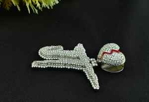 Colgante Personalizado de Moissanita con Nombre, Joyería Hip Hop Iced, Colgante de Corazón Roto, Letra Inicial Personalizada, Plata de Ley 925 - Product Image 3