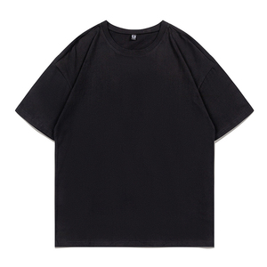 Camiseta de Manga Corta para Hombre, Cuello Redondo, Color Sólido, Corte Regular, Tejido de Algodón, Informal, para Uso Diario - Product Image 6