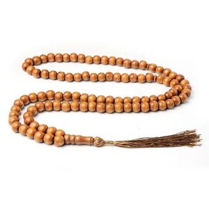 Tasbih en bois naturel, écologique, poli, fait main, pour la prière quotidienne des musulmans, Dhikr, Zikr, méditation - Product Image 1