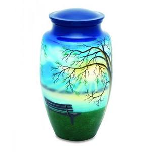 Urnas metálicas con diseño de árbol de la vida para cenizas humanas, artículos funerarios, urnas conmemorativas para entierro, urnas de cremación para adultos. - Product Image 1