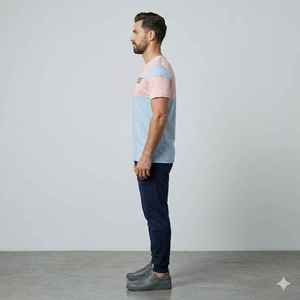 Camisetas Boxy de Streetwear con Logotipo Personalizado, 250 g/m², 100% Algodón, Impresión DTG, Logotipo en Relieve, Corte Desgastado, para Hombre - Product Image 4