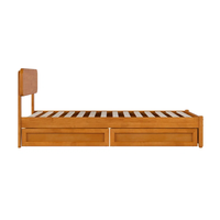 Großhandel Furaka Modernes Massivholz-Softbett mit Schublade und Stauraum, Anpassbare Größe Einzelbett für Schlafzimmer und Motel