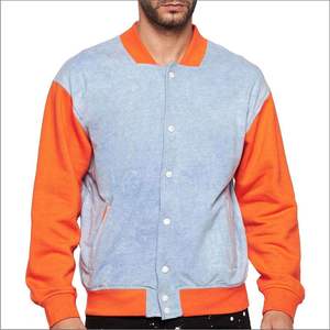 Chaqueta Bomber de Béisbol para Hombre, Tallas Grandes, Precio Económico, Parches Personalizados, Logotipo Bordado, Chaqueta Varsity Letterman - Product Image 1