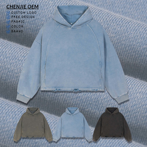 Hoodie homme sur mesure en coton molletonné 280 g/m², coupe ample, teint en pièce, pour marques de streetwear américaines, fournisseur en gros - Product Image 5