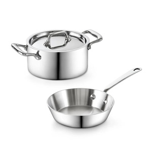 Marmite et Casserole Professionnelles en Acier Inoxydable Robuste, Multi-Couches, Compatibles Induction, Qualité Commerciale pour la Restauration - Product Image 4