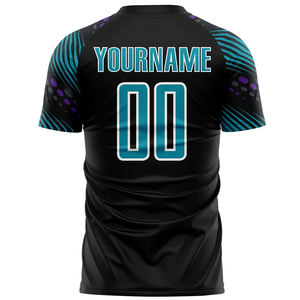 Polyester fabric 140 to 180 GSM breathable material custom logos sublimation jersey private label OEM bulk production Jerseys - Product Image 3
