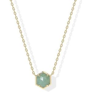 Collana con Ciondolo in Pietra Preziosa Placcata Oro 14K per Donne, Catena Sottile con Ametista, Fluorite Verde, Labradorite, Collane con Ciondoli alla Moda - Product Image 1