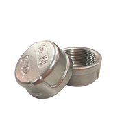 Capuchon rond fileté en acier inoxydable de haute qualité 1-1/2 pouces, OEM/ODM, emballage personnalisé, surface lisse pour diverses industries