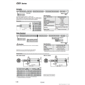 กระบอกลมนิวเมติก SMC CG1BA40R-435Z ชิ้นส่วนนิวเมติก - Product Image 1