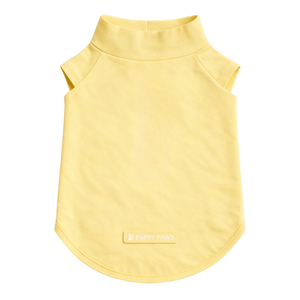 เสื้อยืดกันแดดสำหรับสุนัข สีเหลือง น้ำหนักเบา ป้องกันรังสียูวี เสื้อสำหรับสัตว์เลี้ยงฤดูร้อน เนื้อผ้านุ่ม ยืดหยุ่น ระบายอากาศได้ดี ให้ความเย็นสบาย - Product Image 4