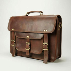 Sac pour ordinateur portable en cuir véritable 100 % imperméable, vente en gros, prix abordable, tendance, sacs pour ordinateur portable en cuir en vente en ligne - Product Image 6