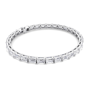 Elegante Brazalete de Diamantes Cultivados en Laboratorio con Forma de Esmeralda, Oro Sólido de 14K IGI, para Boda, Compromiso, Personalización, OEM/ODM Disponible - Product Image 5