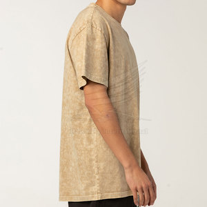 Camiseta de Cuello Redondo para Hombre, Lavado Ácido, Transpirable, Corte Regular, 100% Algodón, Cómoda, de Alta Calidad, Estilo Urbano - Product Image 3