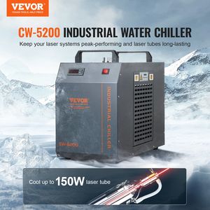 Refrigeratore d'Acqua Industriale CW-5200 con Serbatoio da 7L, Sistema di Raffreddamento con Compressore Integrato, per Macchine per Incisione Laser da 13L - Product Image 2
