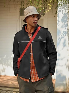 Men's Premium Waterproof Softshell Tactical <b>Jacket</b> | Windproof <b>Hooded</b> Outdoor Performance Windbreaker - Product Image 4