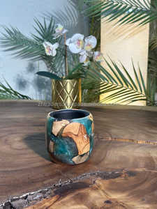 เตาเผาบัคฮูร์งานศิลปะไม้และเรซิ่นสุดหรู ที่วางธูปตกแต่งสวยงามสำหรับกลิ่นหอมในบ้าน และคอลเลกชันขายส่งสำหรับรอมฎอนและอีด - Product Image 4