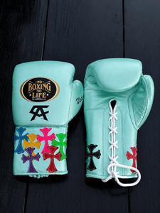 Gants de boxe professionnels par No Boxing No Life |   Cuir de vachette de qualité supérieure |   8oz 10oz 12oz 14oz 16oz - Product Image 5