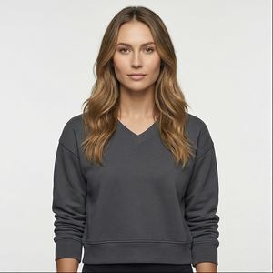 Precio de fábrica Logotipo personalizado Algodón Grueso Recortado Sudadera con capucha Tamaño con estampado en relieve Sudadera con capucha de gran tamaño Diseño Algodón al por mayor - Product Image 1