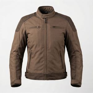 Chaqueta de Piel de Oveja para Hombre, de Alta Calidad, Resistente al Viento e Impermeable, Corte Ajustado, Cuello Alto, Tejido de Invierno, Equipo de Protección - Product Image 1