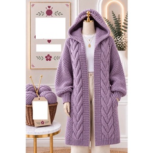 Pulls 100% acrylique ou coton, calibre 12, pour femmes, très tendance, style décontracté, pour la saison hivernale, fournisseur du Bangladesh. - Product Image 2