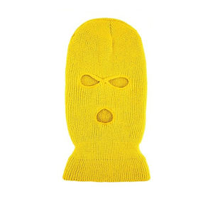 Pasamontañas de punto unisex con 3 orificios, cubrecara transpirable, impermeable, ajustable y cortavientos para deportes al aire libre - Product Image 3