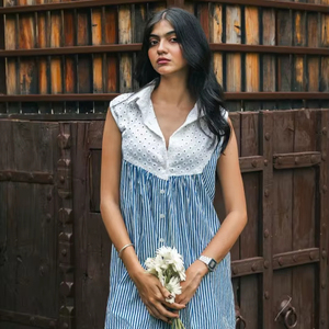 Tenue pour femmes de qualité supérieure, design vintage, motif mignon, en tissu coton personnalisé, pour un port décontracté estival, en gros. - Product Image 1