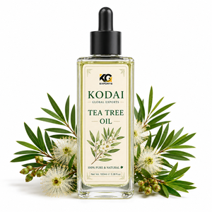 Aceite de Árbol de Té 100% Puro y Natural, Líquido, 100 ml en Botella Ámbar con Enchufe Estadounidense, 100 g, Hecho en Tamil Nadu, Cuidado Personal - Product Image 1