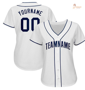 Maillot de baseball personnalisé vierge pour femme, uniforme d'équipe en polyester/coton, manches courtes, couleur unie, anti-humidité, respirant, antibactérien - Product Image 2