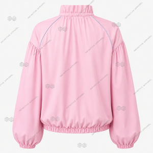 เสื้อเชิ้ตผู้หญิงปักลายกรีก แบรนด์ Jack And Jill Of America Inc. แบบมีจีบระบาย คอซิป ผลิตตามสั่ง ขายส่ง - Product Image 2