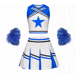 Wholesale Cheerleading Uniforms for Girls Lightweight Custom Color Spandex and <b>Polyester</b> Fabric Breathable Stretch Comfortable - Product Image 3