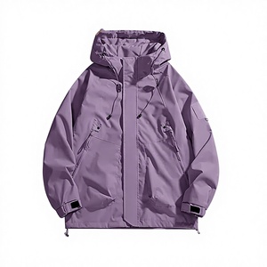 RTS Custom Lightweight Waterproof Winter Windbreaker <b>Jacket</b> | Outdoor Sports Running Hooded Men Women Streetwear 100% Polyester - Product Image 1