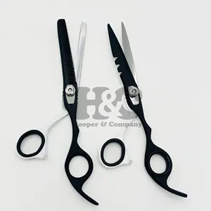 Nuovo arrivo Kit di forbici da barbiere in acciaio inox taglio parrucchiere forbici da barbiere sostenibile forbici da barbiere Set di forbici