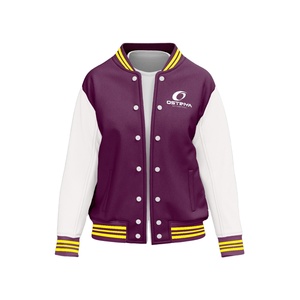 High Quality Custom Logo Front <b>Varsity</b> Winter <b>Jacket</b> for Men <b>Plain</b> Dyed Casual Style Quick Dry & Breathable Bulk Orders - Product Image 1