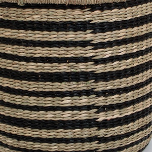 Colorful Multifunctional Seagrass <b>Laundry</b> <b>Basket</b> with Handles Straw <b>Baskets</b> for Home Storage Boxed Packed - Product Image 3