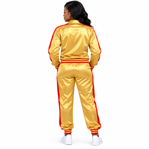 PDK <b>Womens</b> Polyester Tracksuit Versatile Two Piece Running Outfit with Sporty <b>Jacket</b> and Matching Pants for Exercise Warm Ups - Product Image 2