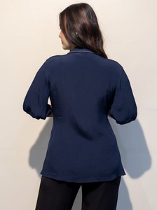 Women Cotton <b>Shirt</b> Soft Comfortable Breathable Lightweight Casual and Office Wear Fashion Top Wholesale Supplier from India - Product Image 3