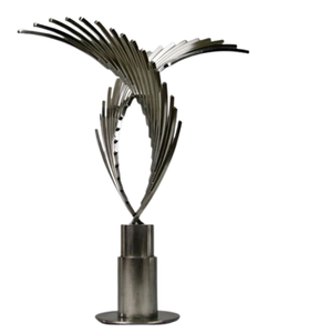 Home Decor Decorative Accents Aluminum Modern Handmade Sculpture Table Decor for Living Room Tabletop Anniversary Gift - Product Image 6