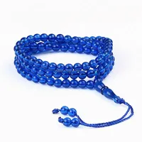 Perles transparentes en résine claire de 10 mm, tasbih, vente en stock, chapelets islamiques bon marché, collier religieux catholique, bijoux